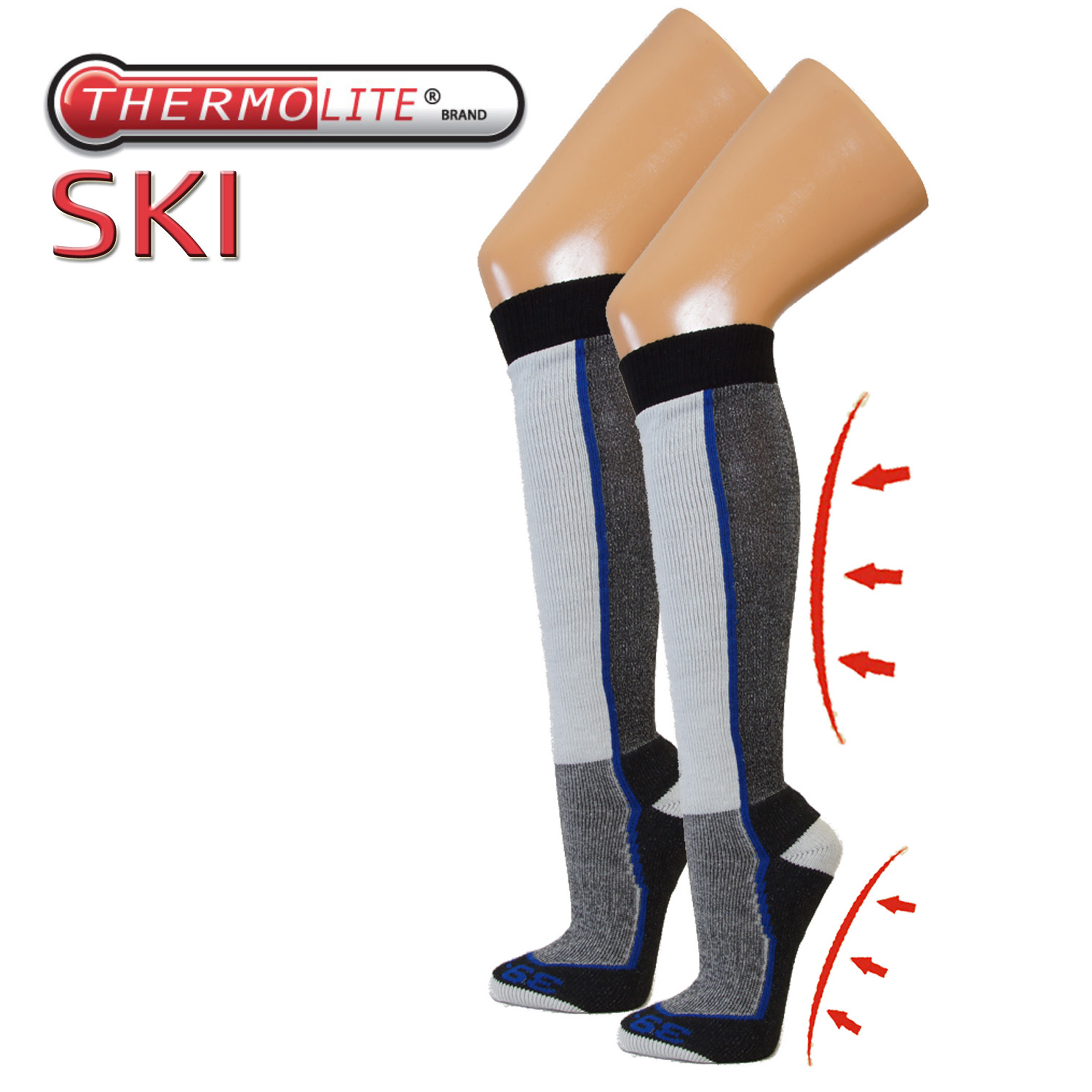ThermoLite Ski & Snowboard Funktions Kniestrümpfe Skisocken Sport
